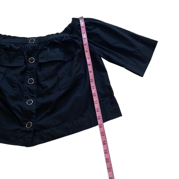 Free People Head Over Heels Cropped Top With Buttons - Size XS - Picture 10 of 10